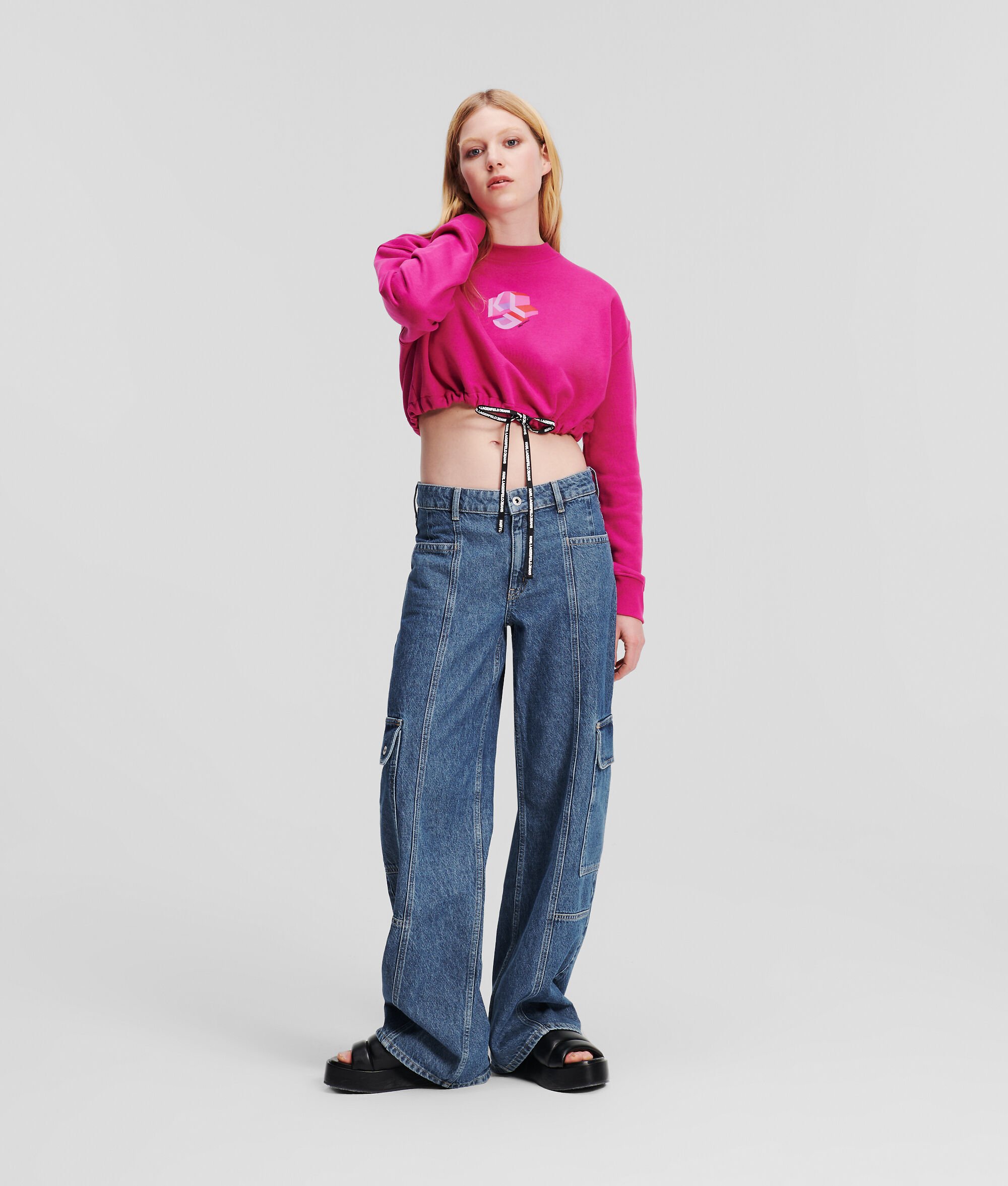 (image for) Bright KLJ Mid-Rise Relaxed Utility Jeans